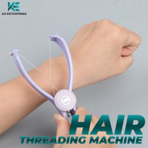 New Painless Facial Hair Removal Threading Machine Slique Style DIY Beauty Tool for Women | Spring Tweezer Epilator for Cheeks, Upper Lips, Chin, Eyebrow | At-Home Facial Hair Threading System