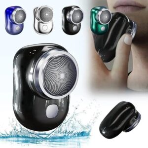 Mini Electric Shaver for Men | Portable Pocket-Size Rechargeable Razor | USB Travel Shaver | Compact Beard & Facial Hair Trimmer
