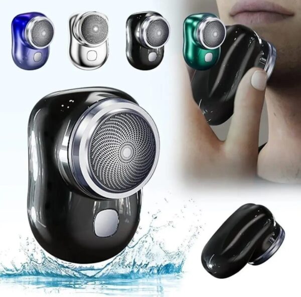 Mini Electric Shaver for Men | Portable Pocket-Size Rechargeable Razor | USB Travel Shaver | Compact Beard & Facial Hair Trimmer