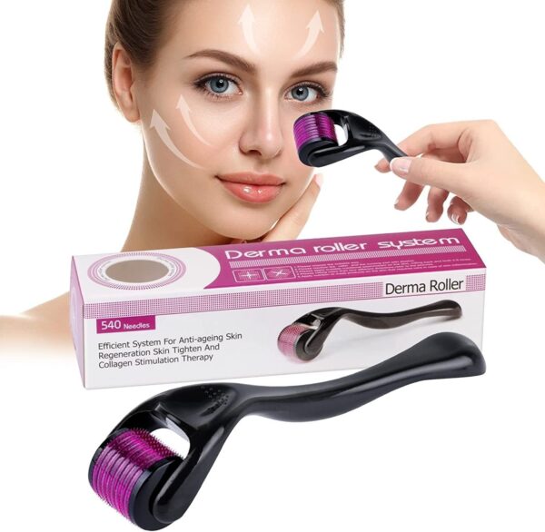 Derma Roller 1MM,0.5MM Derma Roller for Hair Growth - Derma Roller for Skin Derma Roller for Face Derma Roller for Hair