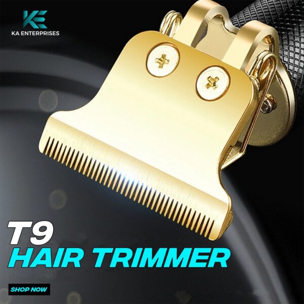 Professional Vintage Dragon Style T9 Hair Trimmer for Men | 0mm Precision Electric Clipper & Shaver | USB Rechargeable Cordless Grooming Kit | Close Shave Beard & Hair Styling Machine - Image 2